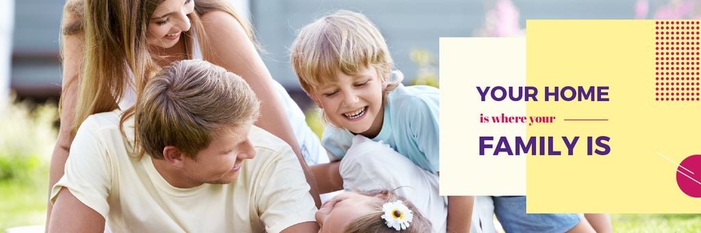 Family having fun outdoors — Create a Design Family having fun outdoors — Create a Design