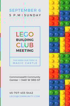 Lego Building Club Meeting with Constructor Bricks