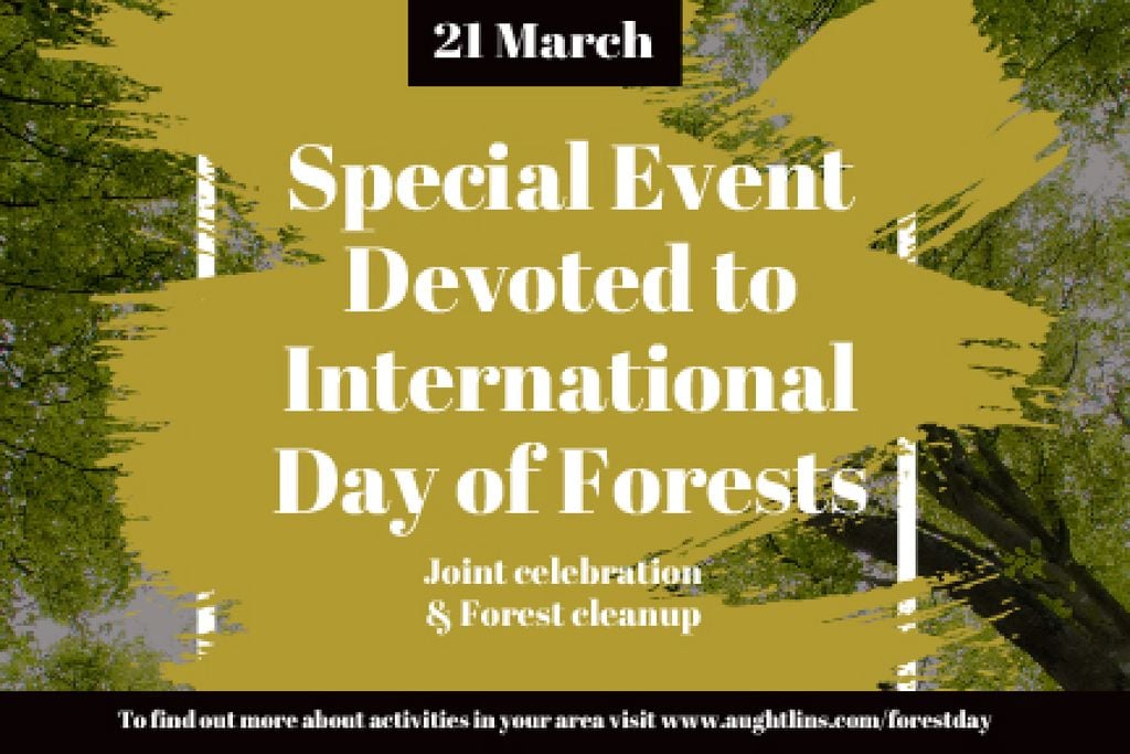 Special Event devoted to International Day of Forests — Modelo de projeto Special Event devoted to International Day of Forests — Modelo de projeto