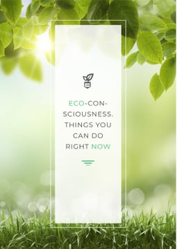 Eco-consciousness concept