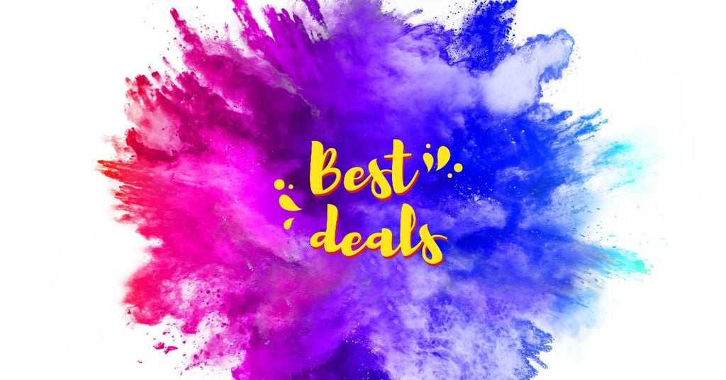 Holi Festival Offer with Splash of Paint — Створити дизайн Holi Festival Offer with Splash of Paint — Створити дизайн