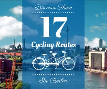 Cycling routes in Berlin city