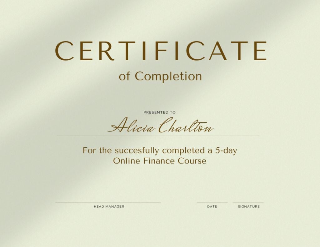 Class Completion Certificate Template - Sampletemplate.my.id