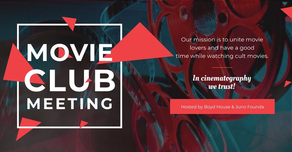 Movie club meeting Announcement — Crear un diseño Movie club meeting Announcement — Crear un diseño