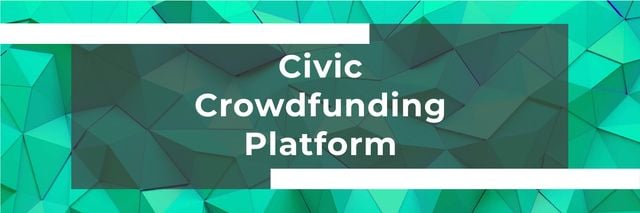 Ontwerpsjabloon van Twitter van Civic Crowdfunding Platform