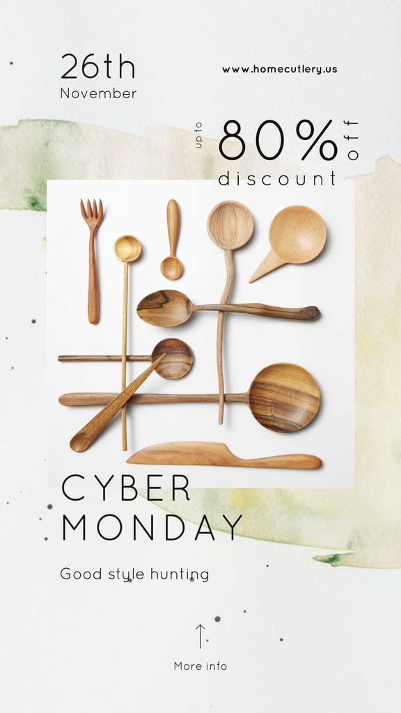 Cyber Monday Sale Wooden spoons set — ein Design erstellen Cyber Monday Sale Wooden spoons set — ein Design erstellen