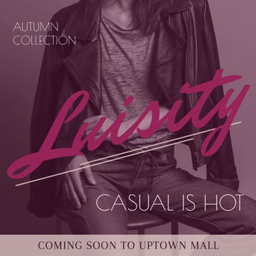 Fashion collection advertisement with Stylish Woman