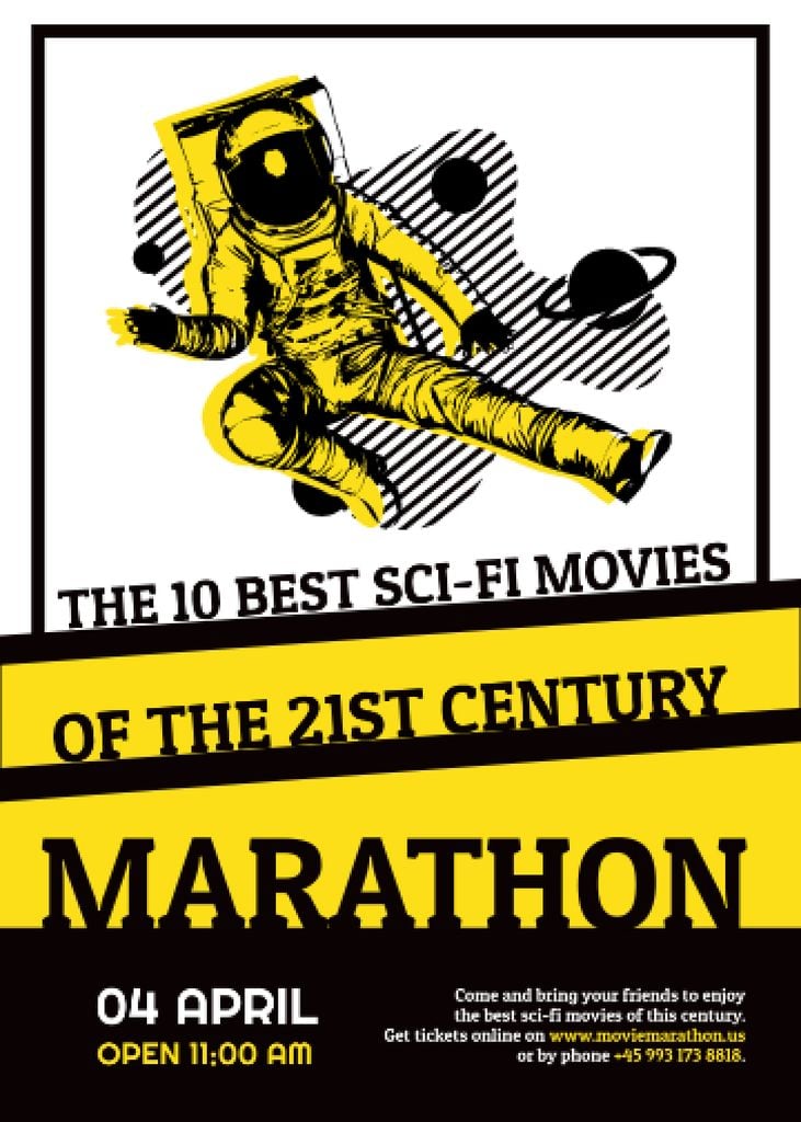 Space Movies Guide with Astronaut in Space — Create a Design Space Movies Guide with Astronaut in Space — Create a Design