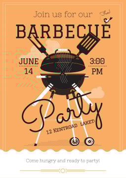 Barbecue party invitation