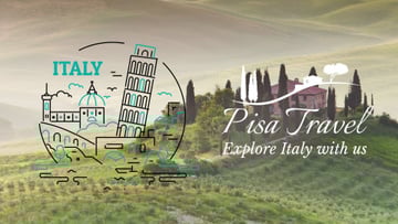 Tour Invitation Italy Famous Travelling Spots