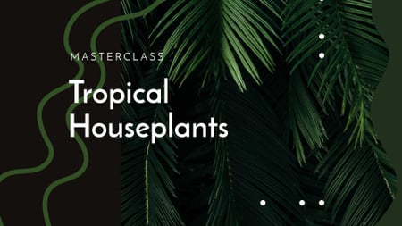 Leaves of Exotic Plant FB event cover Design Template