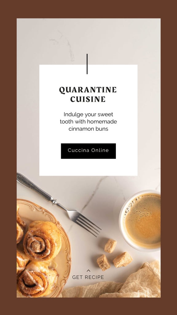 Tasty sweet cinnamon buns and Coffee — Create a Design Tasty sweet cinnamon buns and Coffee — Create a Design