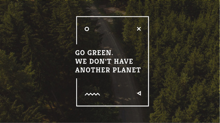 Citation about green planet Youtube Design Template