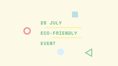 Eco Event Announcement FB event cover Design Template