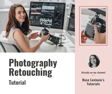 Retouching Services Woman Working on computer