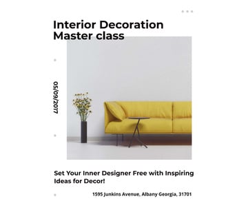 Interior decoration masterclass with Sofa in yellow
