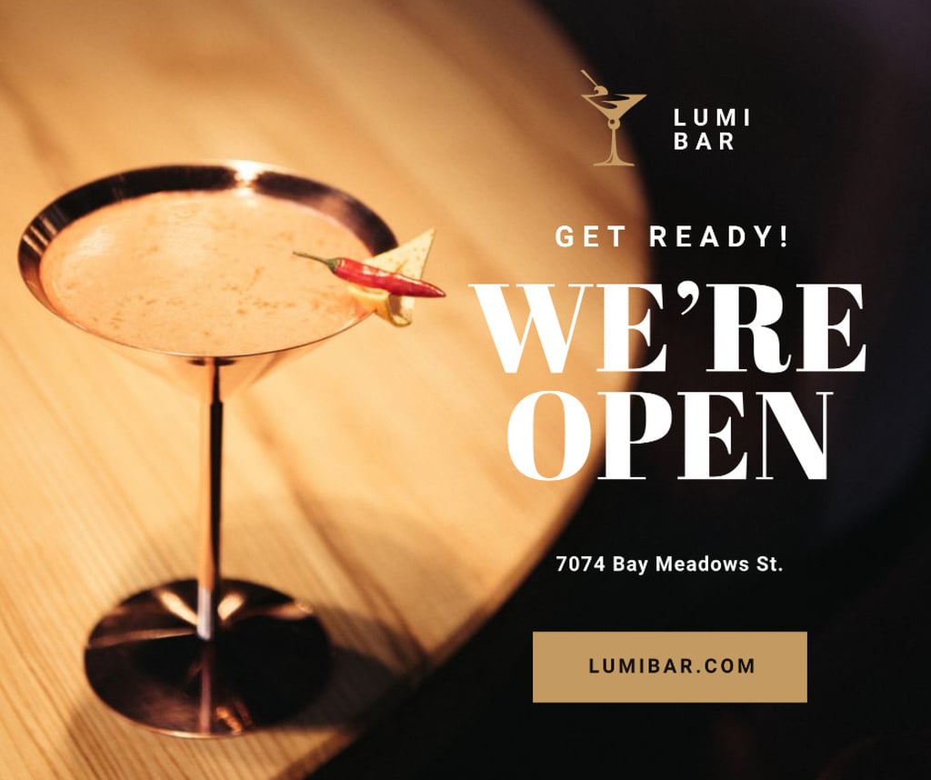 Bar Promotion Glass with Cocktail — Maak een ontwerp Bar Promotion Glass with Cocktail — Maak een ontwerp