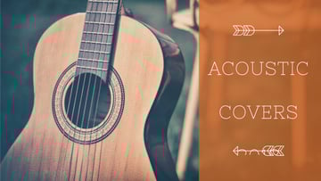 Acoustic Music Ad Wooden Guitar
