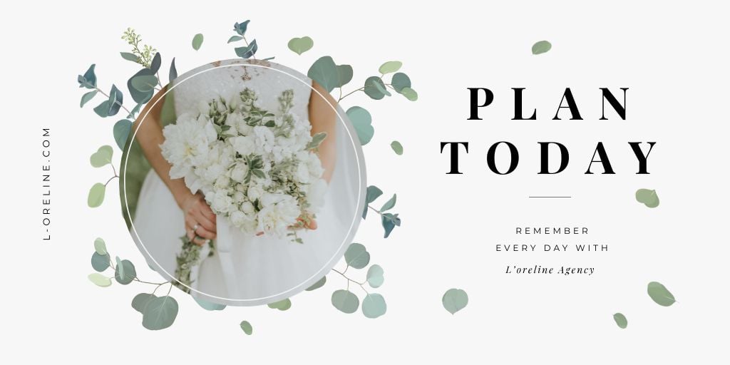 Bride with bouquet for Wedding Agency ad — Create a Design Bride with bouquet for Wedding Agency ad — Create a Design