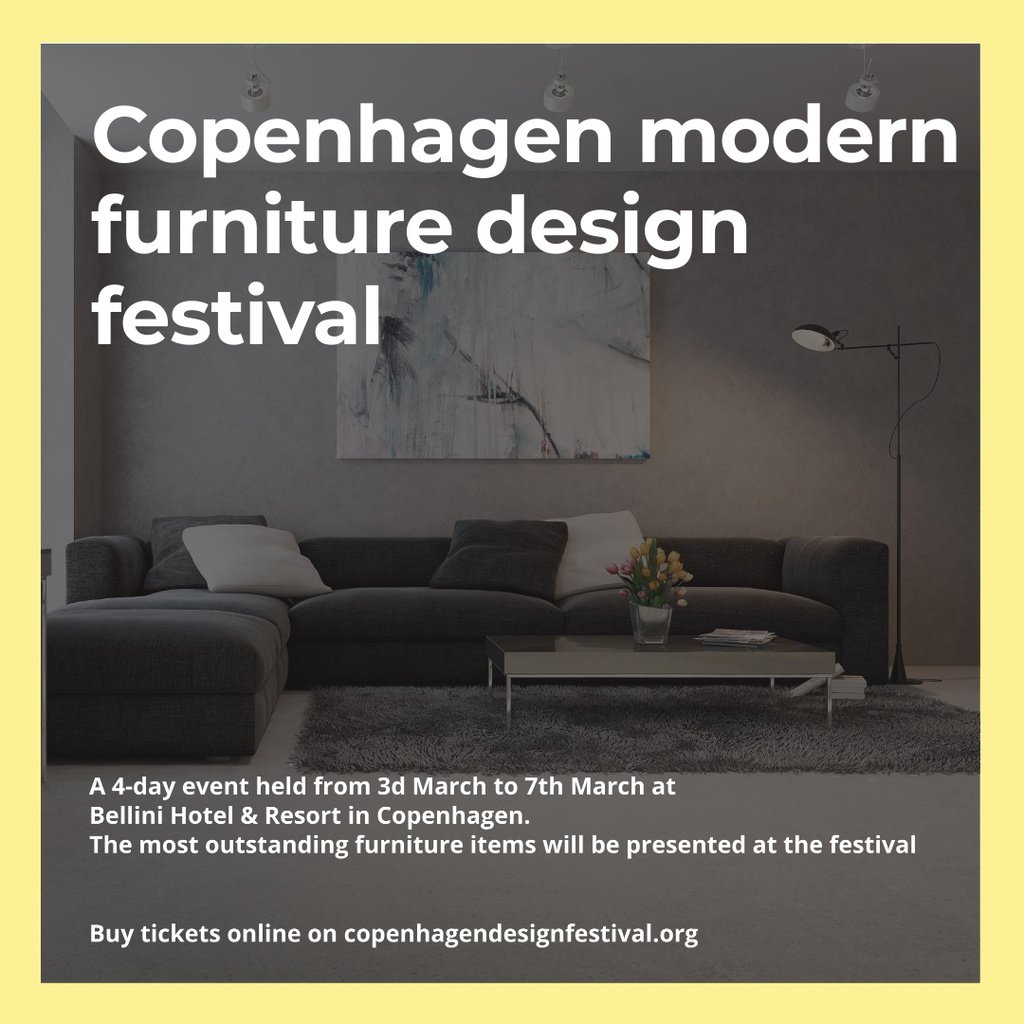 Modern Furniture Design Festival — ein Design erstellen Modern Furniture Design Festival — ein Design erstellen