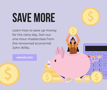 Money Saving tips with Piggy Bank