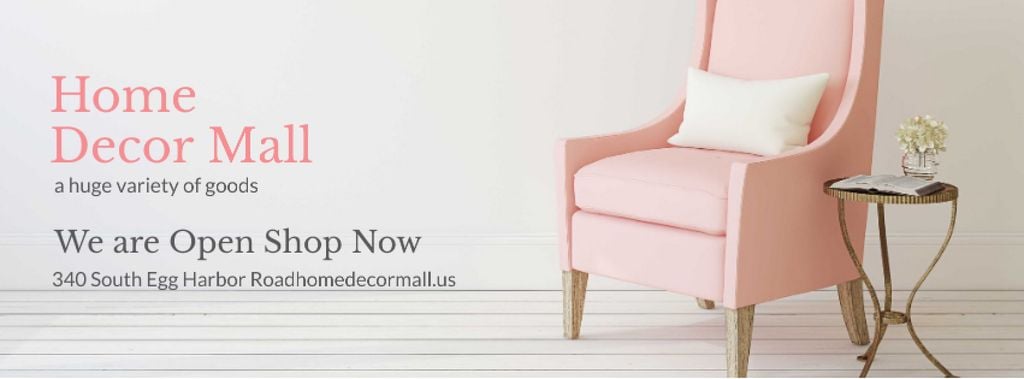 Home Decor Offer with Soft pink armchair — ein Design erstellen Home Decor Offer with Soft pink armchair — ein Design erstellen