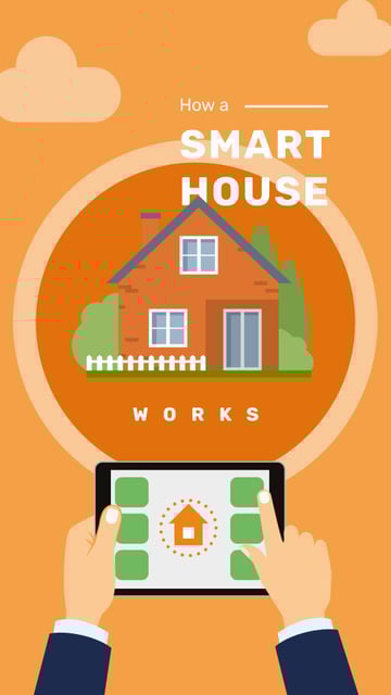 Template di design Smart home application on screen Instagram Story