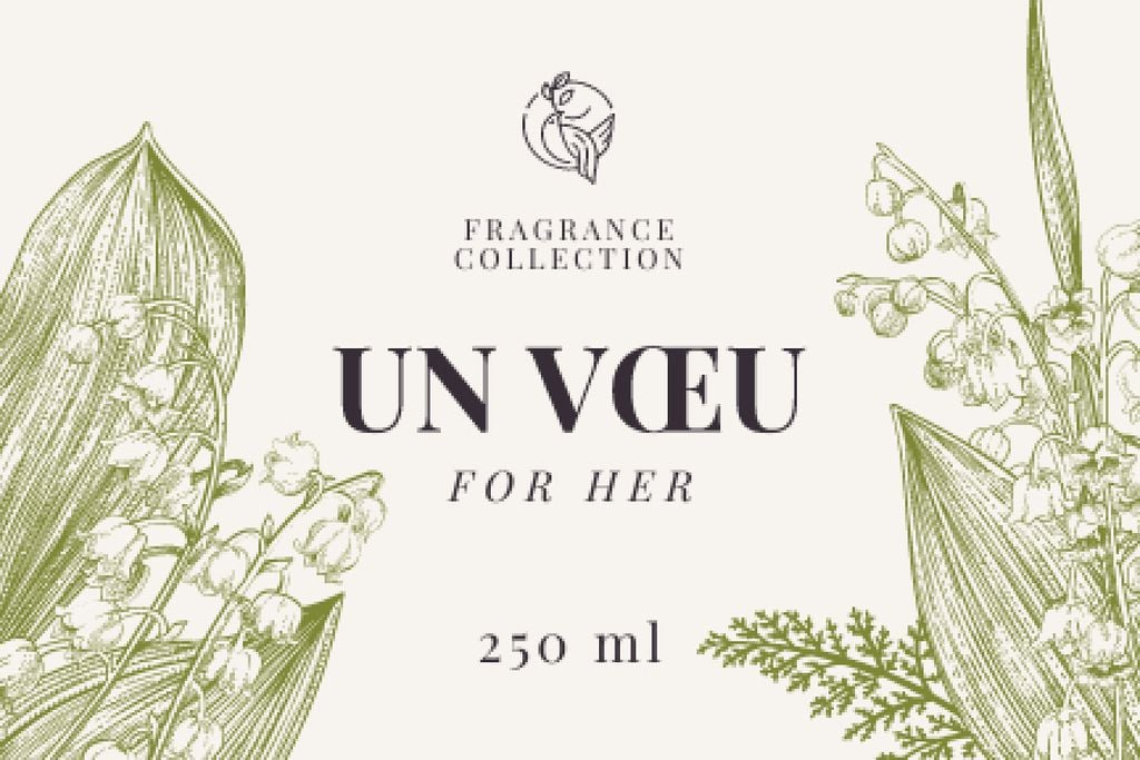 Fragrance brand ad with Lily of the valley — Crea un design Fragrance brand ad with Lily of the valley — Crea un design