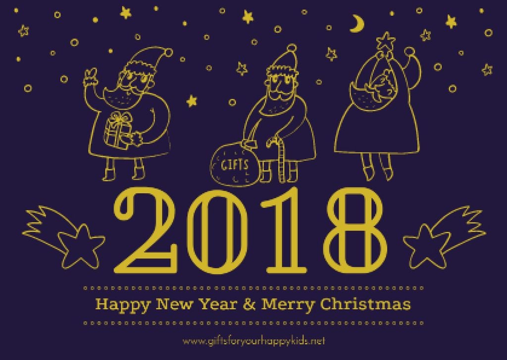Merry Christmas card — Créer un visuel Merry Christmas card — Créer un visuel