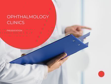 Ophthalmology Clinics Services Offer Presentation Design Template