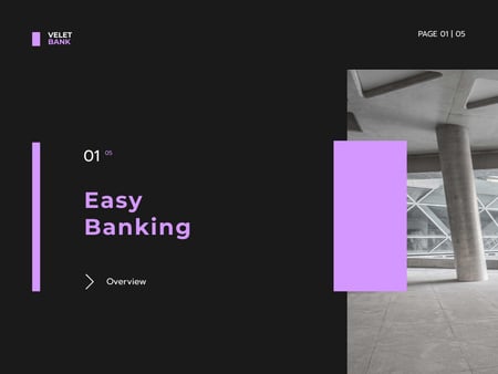 Banking Services Offer Presentation Design Template