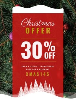 Christmas Offer Decorated Fir Tree