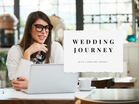 Wedding Agency Services Offer with Successful Agent Presentation Design Template